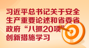 習(xí)近平總書記關(guān)于安全生產(chǎn)重要論述和省委省政府“八抓20項(xiàng)”創(chuàng)新措施學(xué)習(xí)